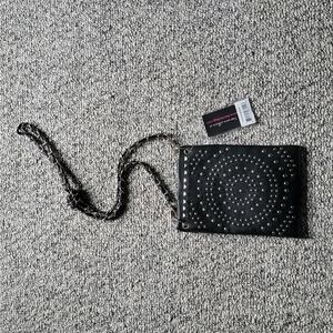 Chic Bag Black & Silver Circle Chain Crossbody